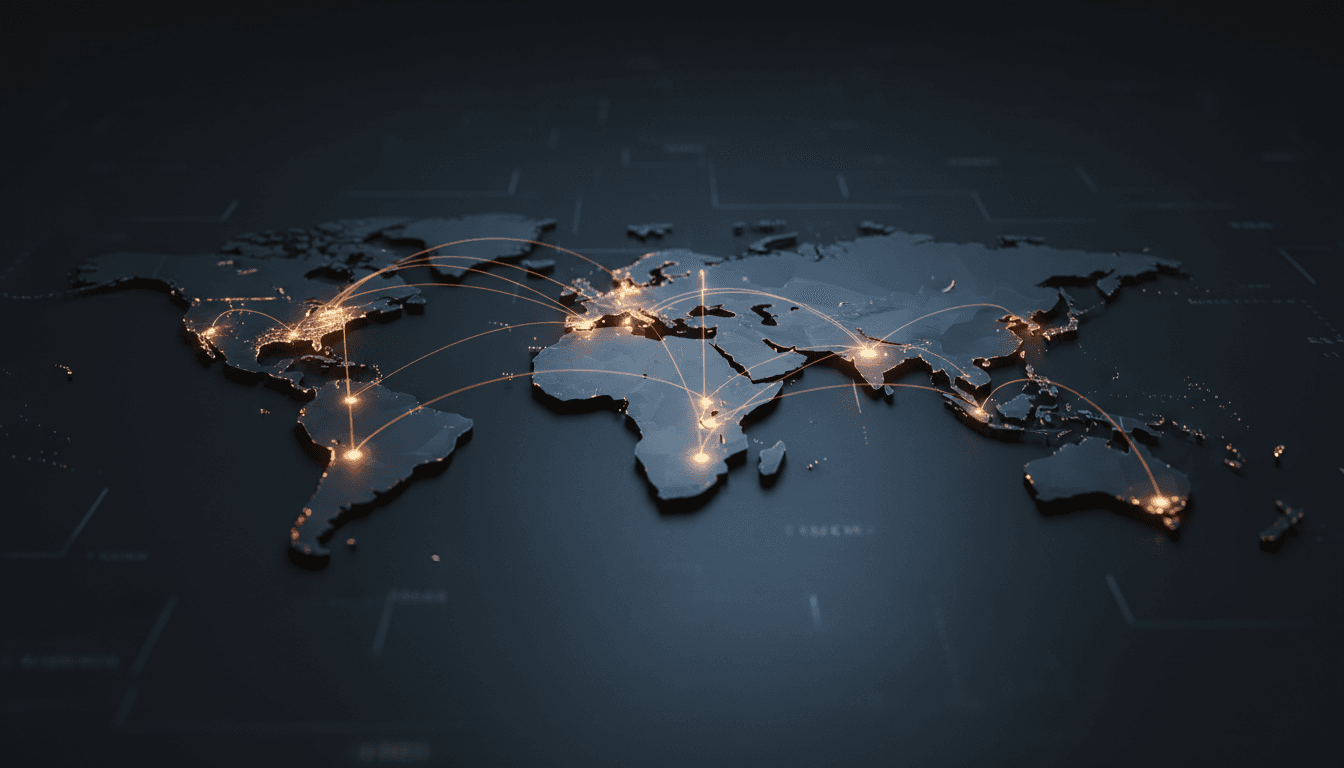 Global energy supply network connections